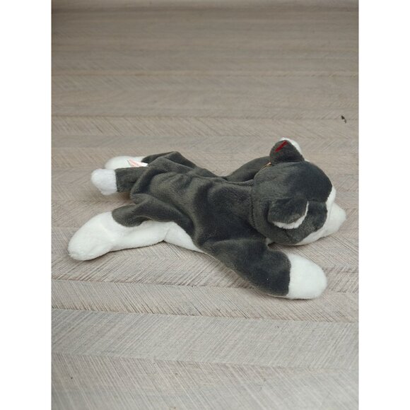 Ty Beanie Babies Nanook Husky Plush Dog 8" Gray White Stuffed Animal Collectible - Picture 4 of 5